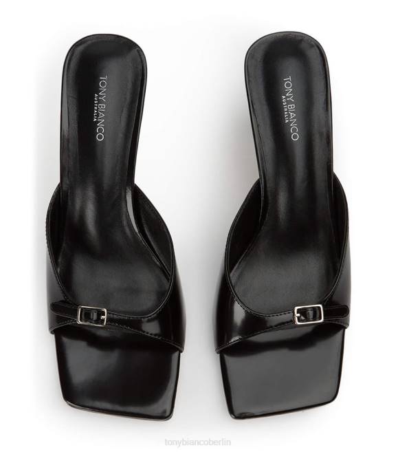 Stöckelschuhe| de Tony Bianco Frauen Asar-Absätze Schwarz hochglänzend 462453